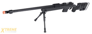 WellFire MB4417 M40A3 Bolt Action Airsoft Sniper Rifle w/ Bipod (BLACK)