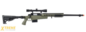 WellFire MB4418-1 Bolt Action Airsoft Sniper Rifle w/ Scope (OD GREEN)