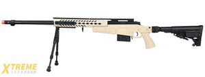 WellFire MB4418-1 Bolt Action Airsoft Sniper Rifle w/ Bipod (TAN)