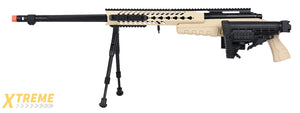 WellFire MB4418-1 Bolt Action Airsoft Sniper Rifle w/ Bipod (TAN)