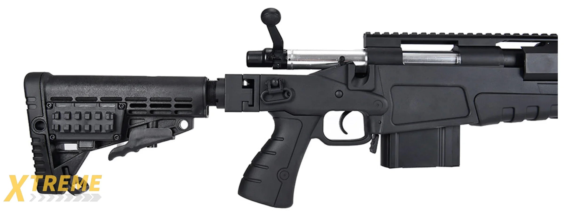 WellFire MB4418-1 Bolt Action Airsoft Sniper Rifle (BLACK)