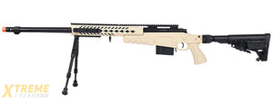 WellFire MB4418-1 Bolt Action Airsoft Sniper Rifle w/ Bipod (TAN)