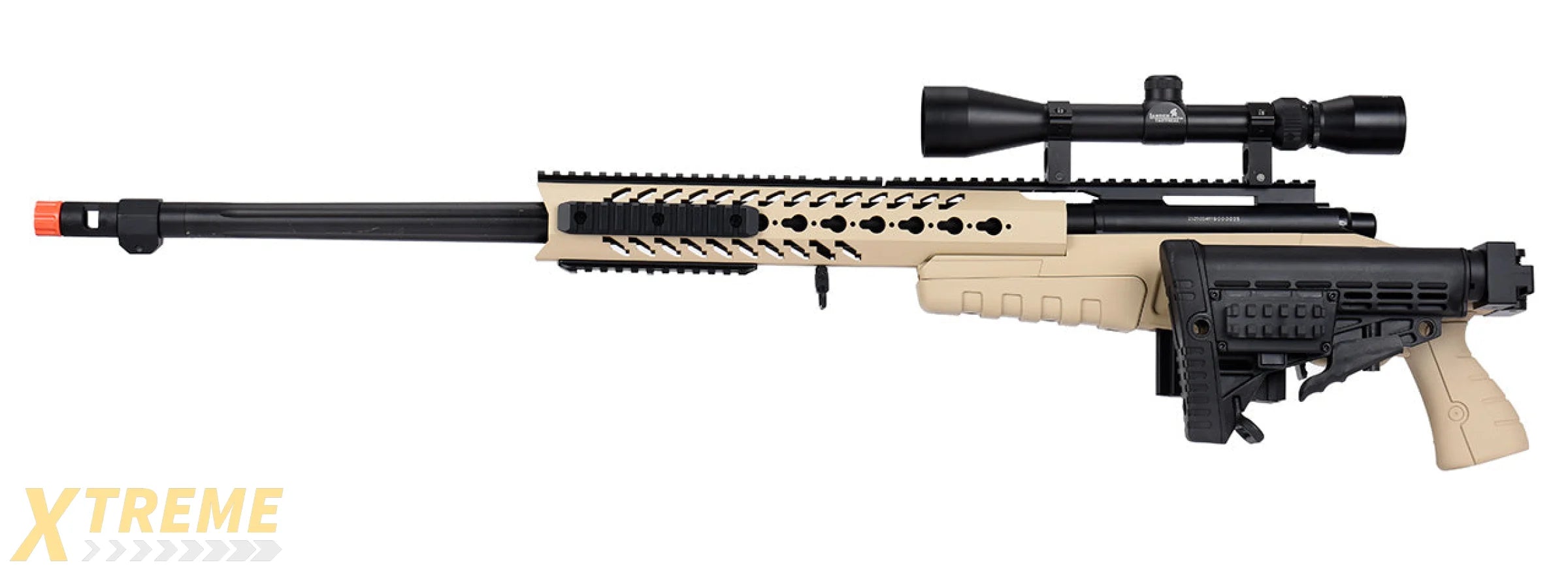 WellFire MB4418-1 Bolt Action Airsoft Sniper Rifle w/ Scope (TAN)