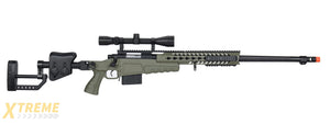 WellFire MB4418-2 Bolt Action Airsoft Sniper Rifle w/ Scope (OD GREEN)