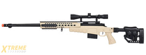WellFire MB4418-2 Bolt Action Airsoft Sniper Rifle w/ Scope (TAN)