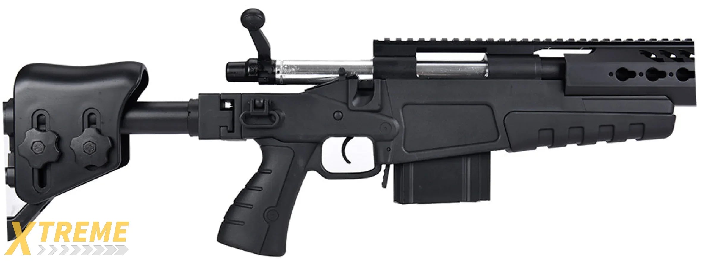 WellFire MB4418-2 Bolt Action Airsoft Sniper Rifle (BLACK)