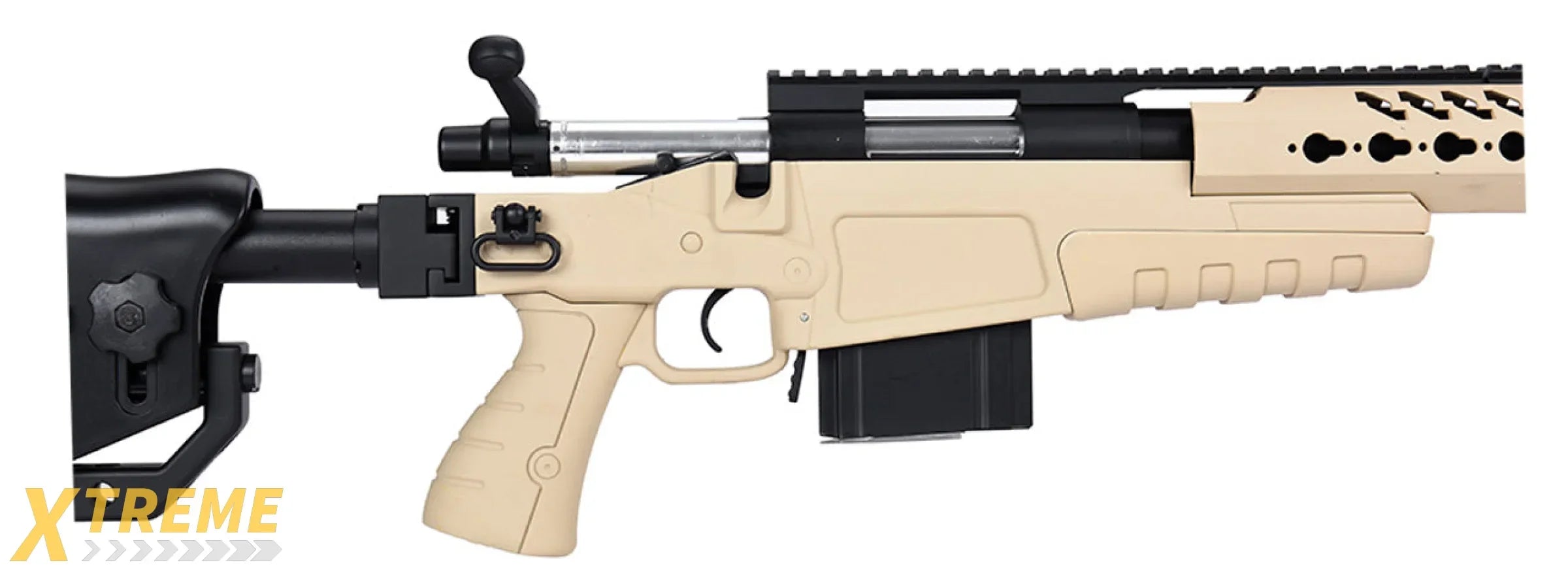 WellFire MB4418-2 Bolt Action Airsoft Sniper Rifle (TAN)