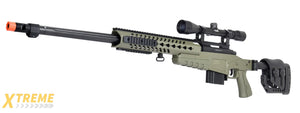 WellFire MB4418-2 Bolt Action Airsoft Sniper Rifle w/ Scope (OD GREEN)