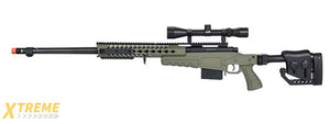 WellFire MB4418-2 Bolt Action Airsoft Sniper Rifle w/ Scope (OD GREEN)