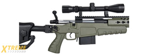 WellFire MB4418-2 Bolt Action Airsoft Sniper Rifle w/ Scope (OD GREEN)