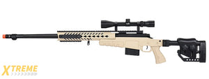 WellFire MB4418-2 Bolt Action Airsoft Sniper Rifle w/ Scope (TAN)