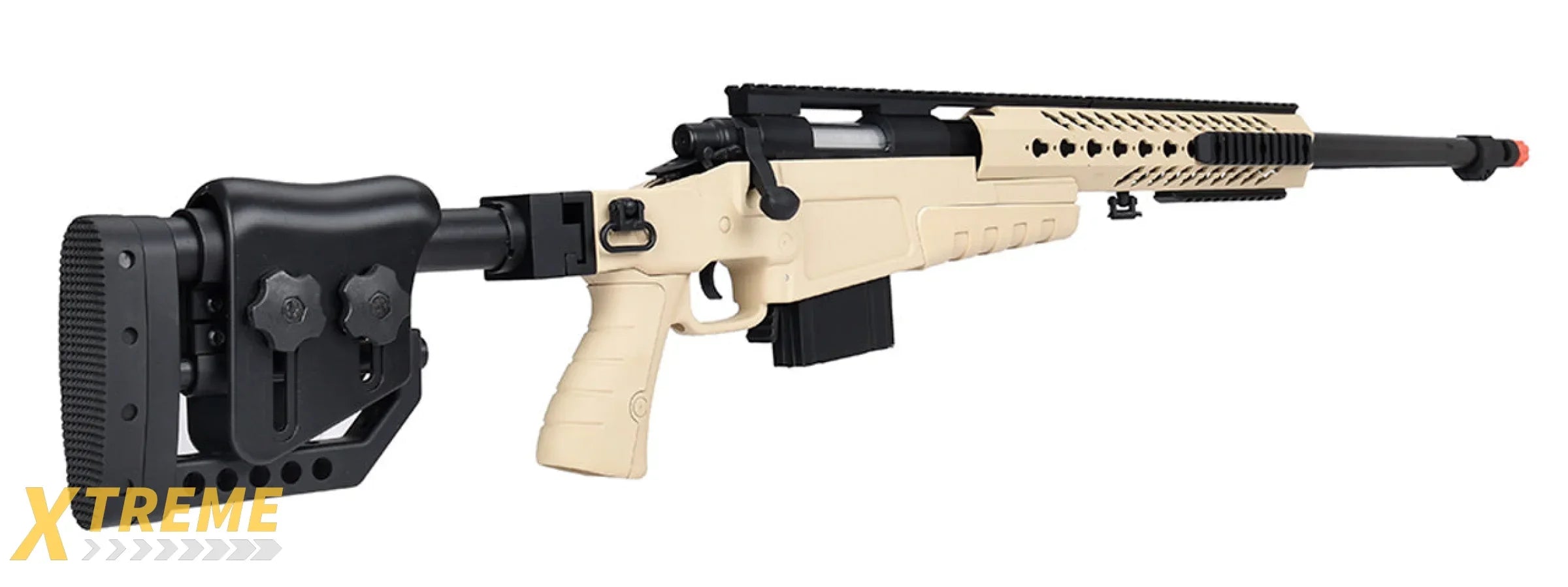 WellFire MB4418-2 Bolt Action Airsoft Sniper Rifle (TAN)