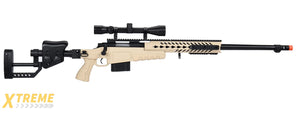 WellFire MB4418-2 Bolt Action Airsoft Sniper Rifle w/ Scope (TAN)