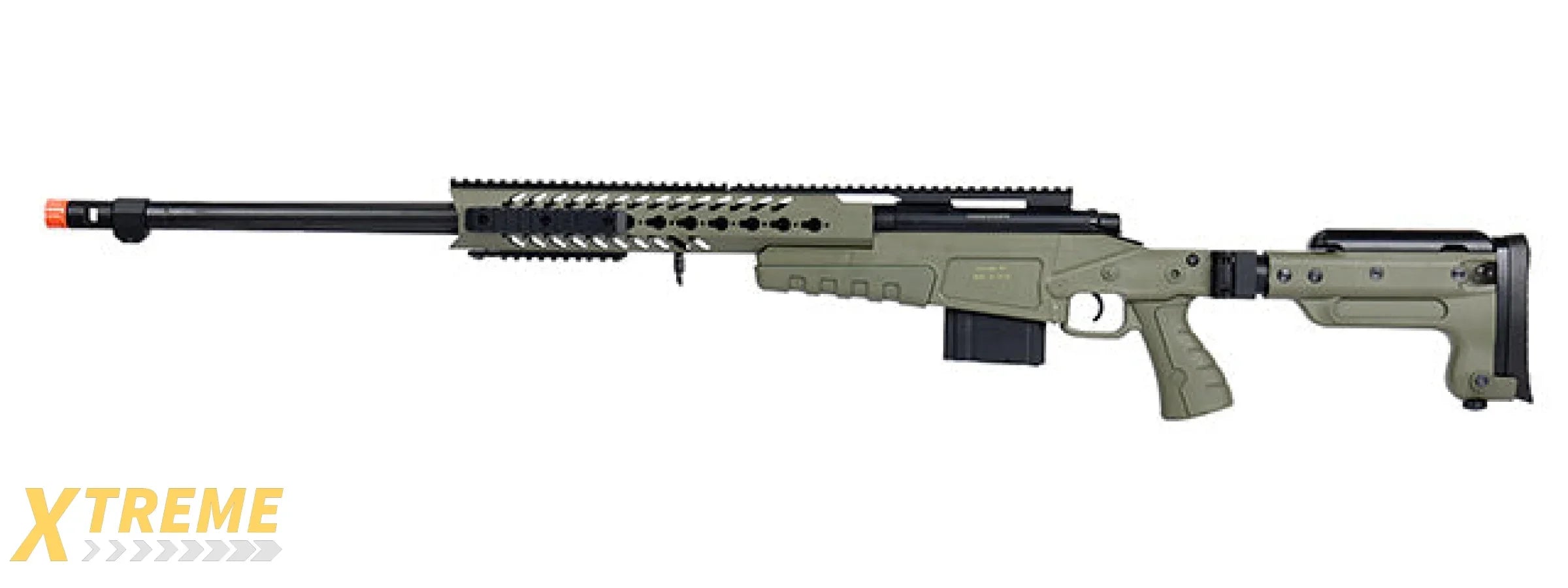 WellFire MB4418-3 Bolt Action Airsoft Sniper Rifle (OD GREEN)