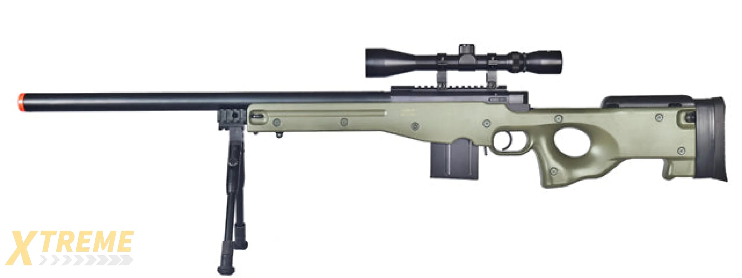 WELLFIRE MK96 AWP BOLT ACTION AIRSOFT SNIPER RIFLE W/ BIPOD - OD