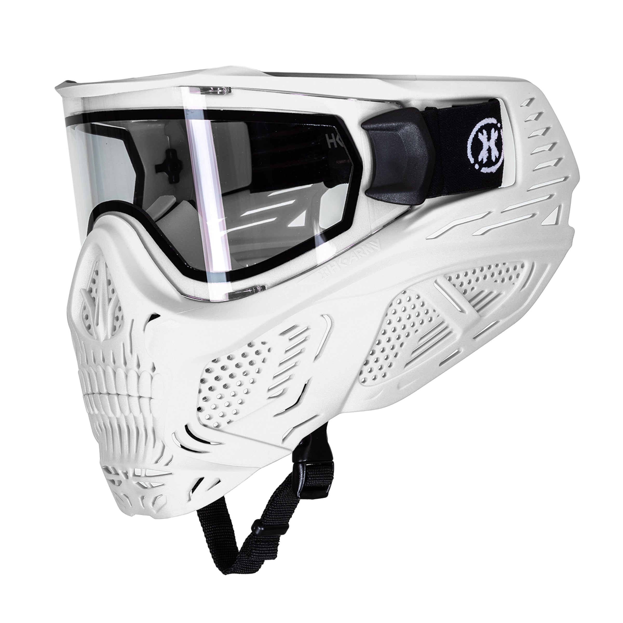 HSTL® Skull Goggle - White w/ Clear Lens - XTREME Airsoft Superstore