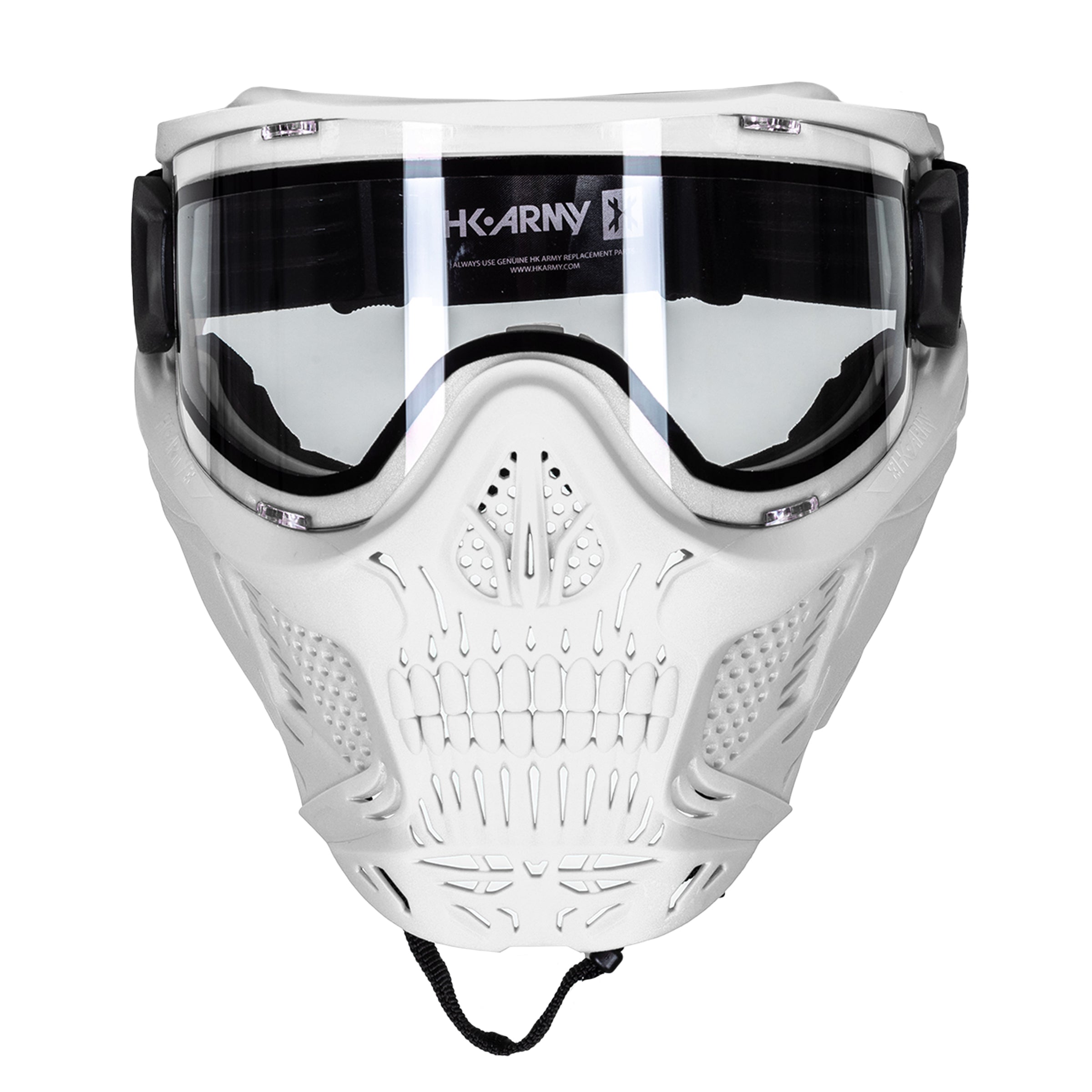HSTL® Skull Goggle - White w/ Clear Lens - XTREME Airsoft Superstore