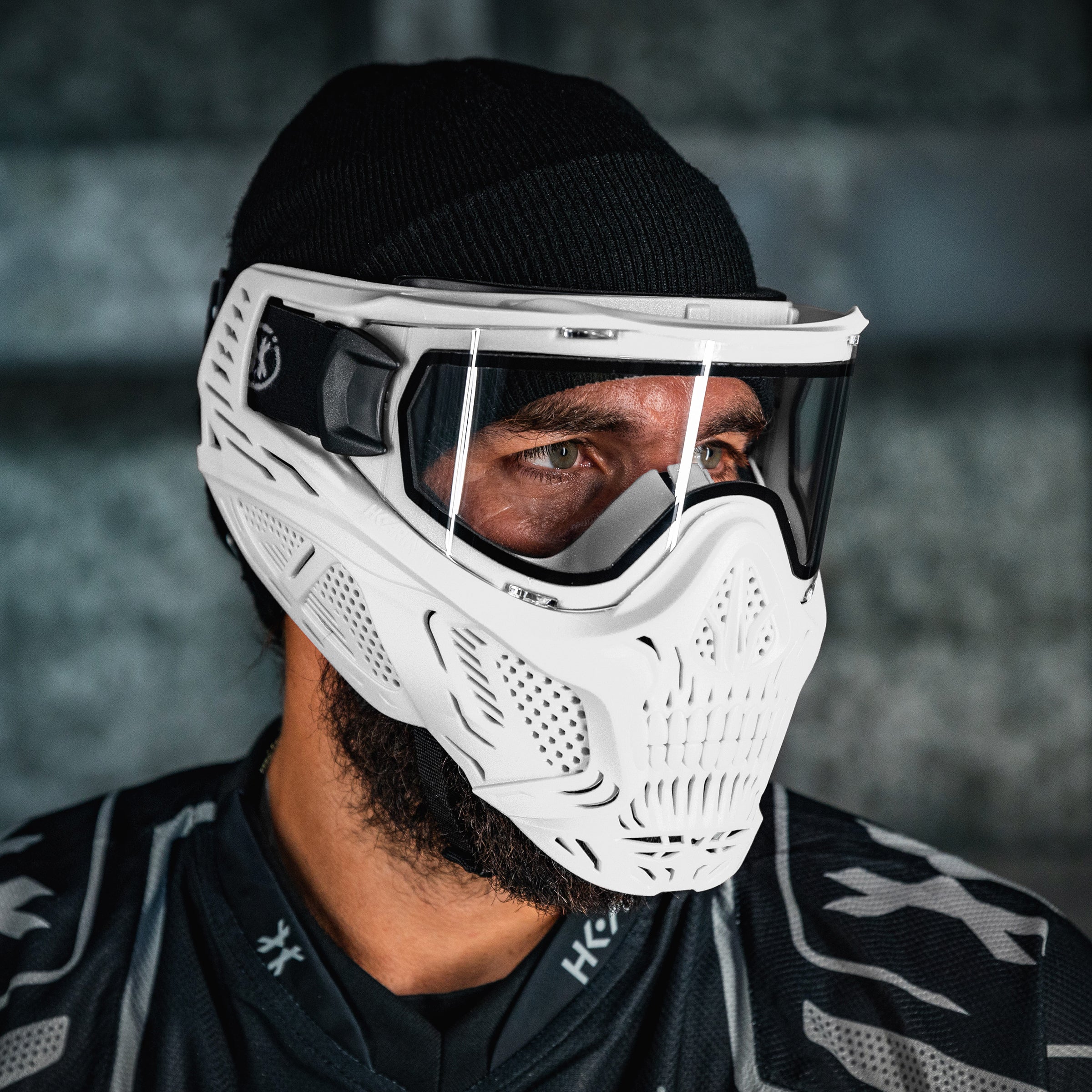 HSTL® Skull Goggle - White w/ Clear Lens - XTREME Airsoft Superstore