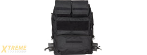 WST Tactical Vest 2.0 Accessory Pouches Backpack Attachment II (Black)