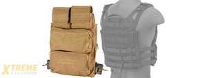 WST Tactical Vest 2.0 Accessory Pouches Backpack Attachment II, Tan